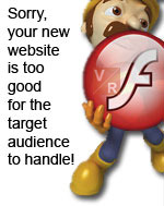 Web usability | Flash website is not always good.