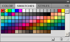 Custom swatches in Photoshop - Delete color