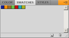 Custom swatches in Photoshop - Swatches palette
