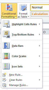 formatting conditional excel cells highlight criteria specific meet tab ribbon button menu